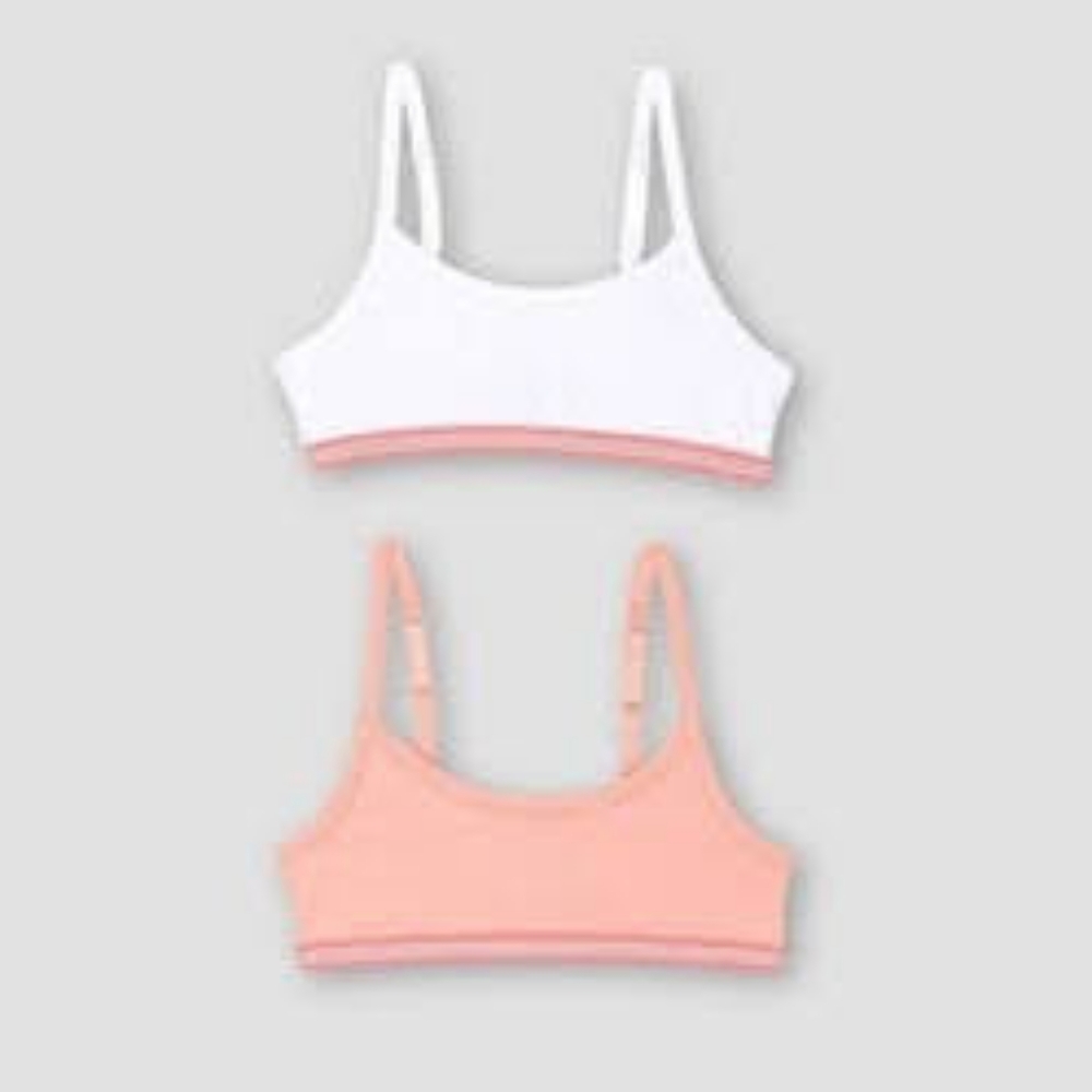 🔴 Girls Hanes 2 PK Bra Small - Picture 6 of 6